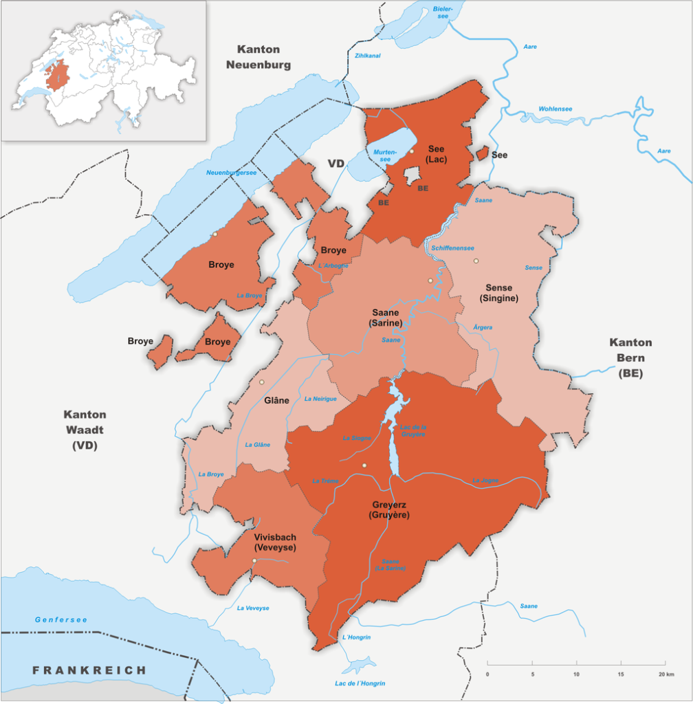 A cidade das pontes - Fribourg - Guia Brasileira na Suíça